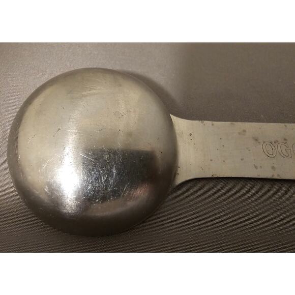 OGGI Stainless Steel Coffee Scoop - 6" inches long x 1-3/4" diameter - Picture 6 of 7